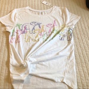 LOFT Rainbow elephant tee